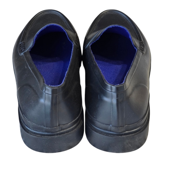 Tory Burch Classic Matte Black Loafers Double T Logo Rubber Slip On Size 9 Women